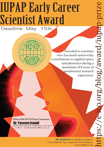 Flyer - IUPAP Early Carrer Scientist Award